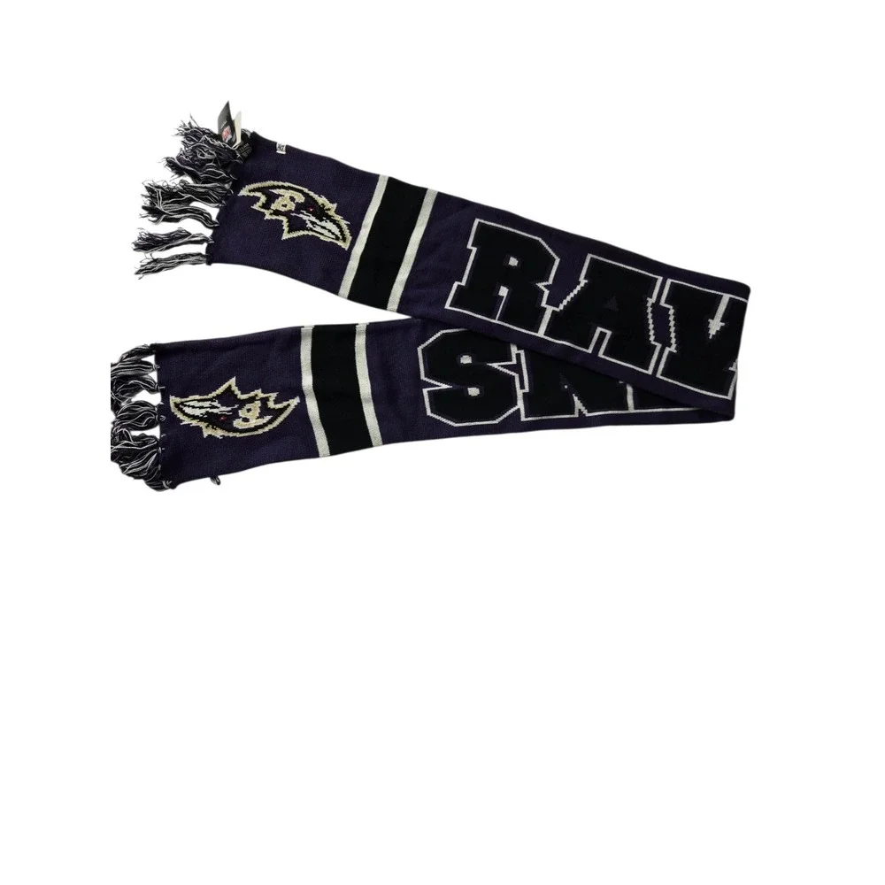 NFL‎ Baltimore Ravens '47 Brand Knit Scarf - NWT Purple/Black